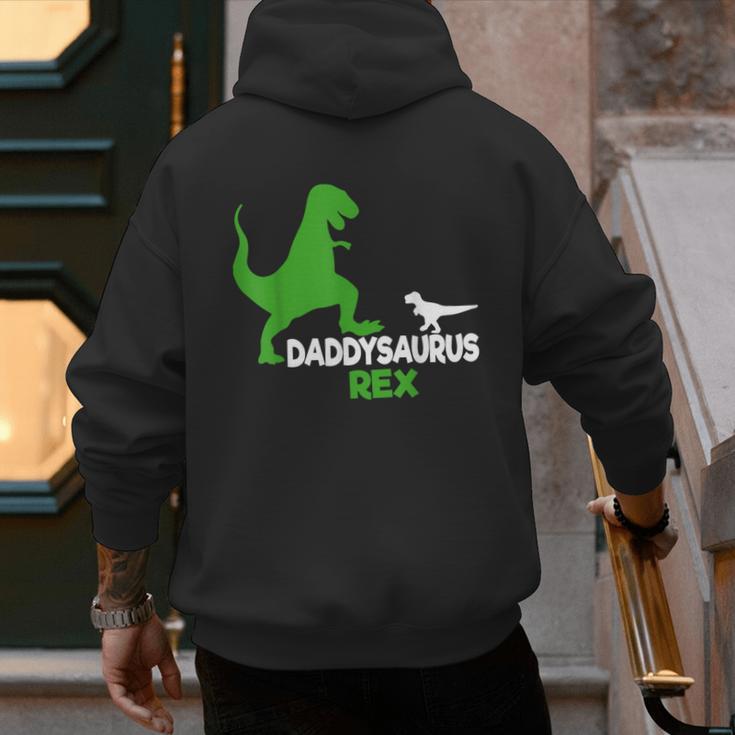 Father's Day Idea Daddysaurus Rex T-Shirt Men's Hoodie Back Print Father's Day Idea Daddysaurus Rex T-Shirt Men's Hoodie Back Print