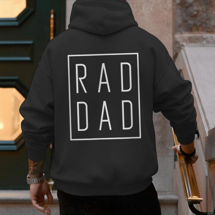 Fathers Day Shirts Rad Dad Men's Hoodie Back Print