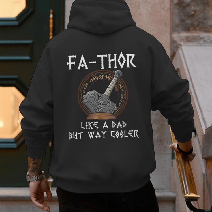 Fathor Dad Father Father's Day Classic Fit Short Sleeve T-Shirt Size Small Men's Hoodie Back Print