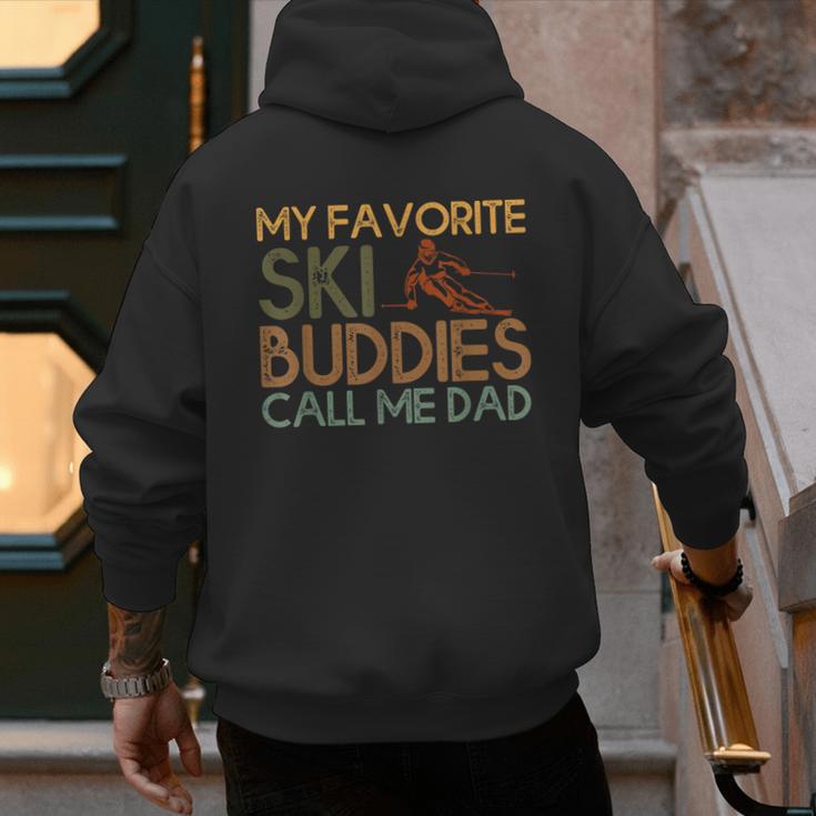 My Favorite Ski Buddies Call Me Dad A Cool Ski For Skiers Men's Hoodie Back Print