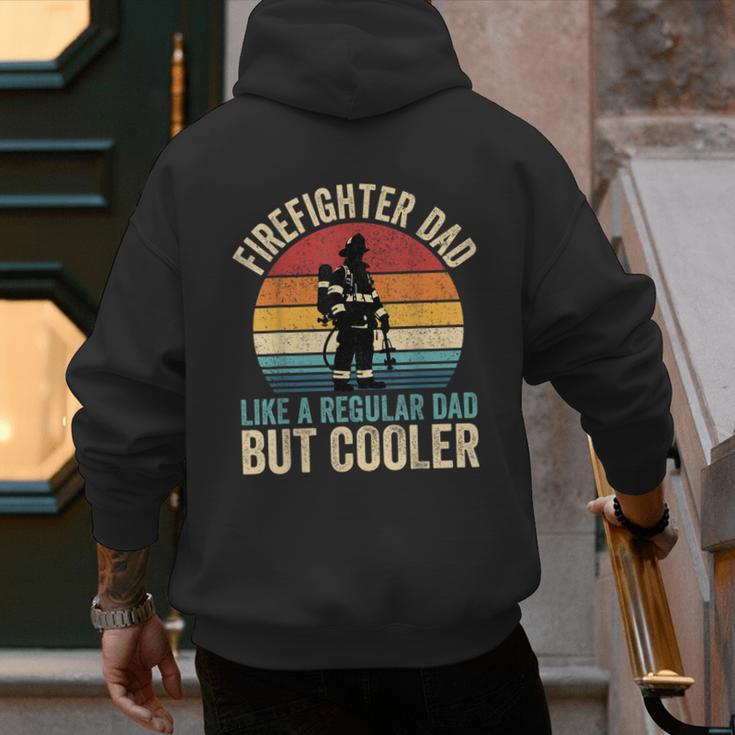 Firefighter Dad Like Regular Dad But Cooler Father's Day Men's Hoodie Back Print Firefighter Dad Like Regular Dad But Cooler Father's Day Men's Hoodie Back Print