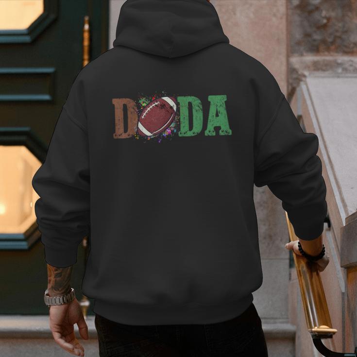 Football Dada 1st Birthday Men's Hoodie Back Print