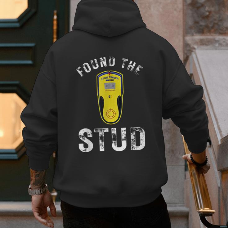 Found The Stud Dad Joke Handy Tools Stud Finder Men's Hoodie Back Print Found The Stud Dad Joke Handy Tools Stud Finder Men's Hoodie Back Print