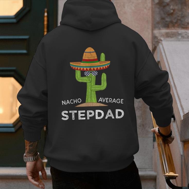 Fun Hilarious Stepfather Humor Stepdad Men's Hoodie Back Print