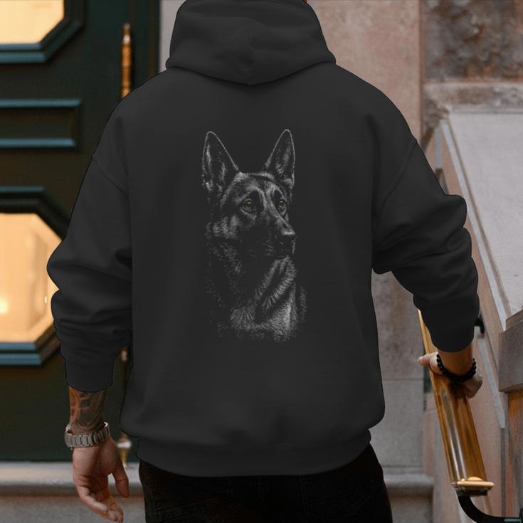 German Shepherd Dog Lover For Dog Mom Dad Men Women Men's Hoodie Back Print