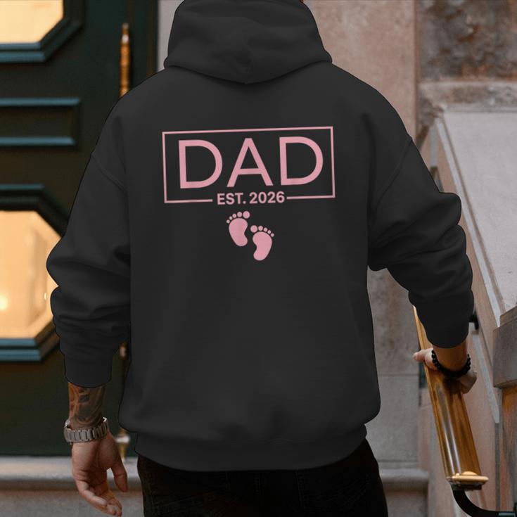 Girl Dad Est 2026 To Be First Time Girl Dad New Daddy Men's Hoodie Back Print