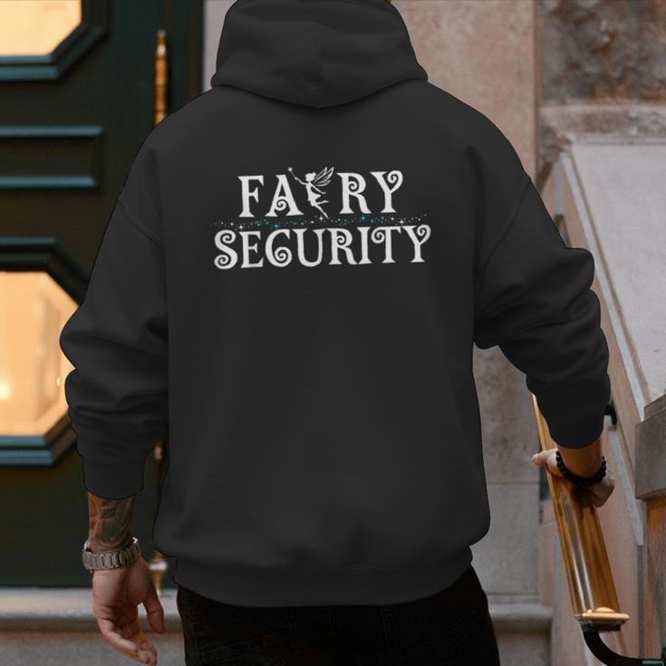 Halloween Son Daughter Dad Mom Adult Fairy Security Men's Hoodie Back Print