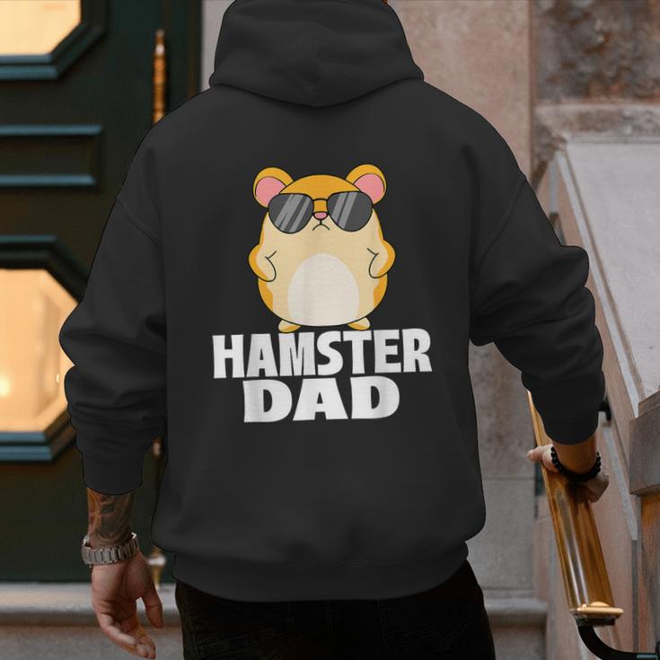 Hamster Dad Father's Day Animal Whisperer Rodent Lover Men's Hoodie Back Print