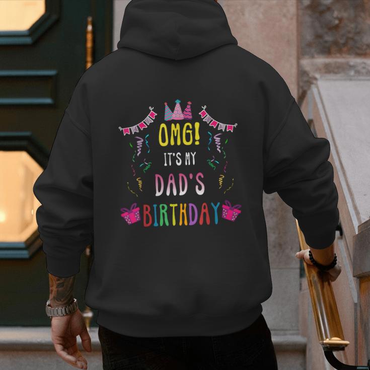 Happy Birthday Dad Men's Hoodie Back Print