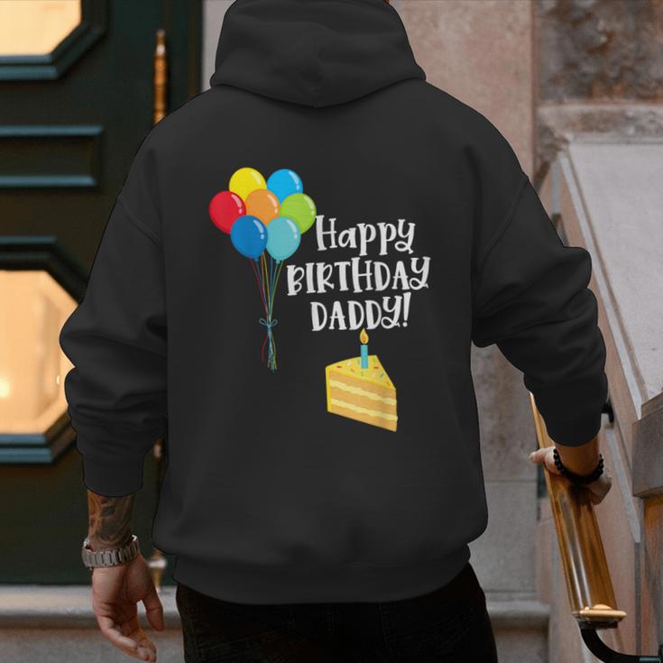 Happy Birthday Daddy Cute Toddler Dad's Birthday Party Men's Hoodie Back Print Happy Birthday Daddy Cute Toddler Dad's Birthday Party Men's Hoodie Back Print