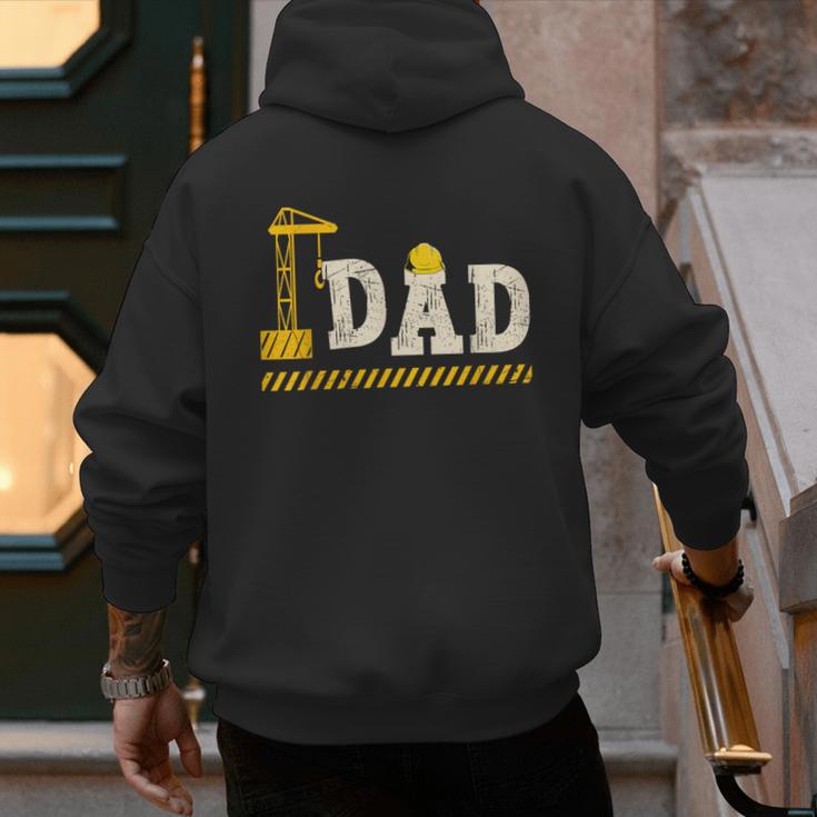Happy Father's Day Construction For Son DAD Father's Day Men's Hoodie Back Print Happy Father's Day Construction For Son DAD Father's Day Men's Hoodie Back Print