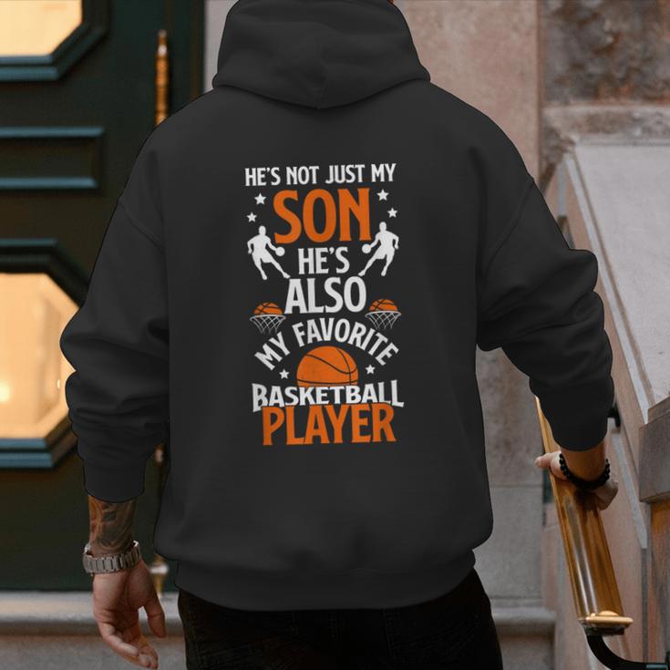 He's Also My Favorite Basketball Player Dad Basketball Dad Men's Hoodie Back Print