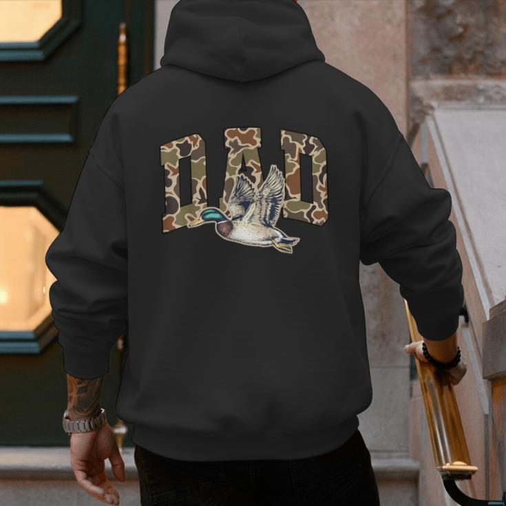 Hunting Dad Duck Camouflage Camo Preppy Camo Dad Camo Men's Hoodie Back Print