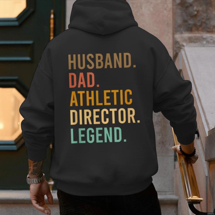 Husband Dad Athletic Director Legend Athletic Directors Men's Hoodie Back Print Husband Dad Athletic Director Legend Athletic Directors Men's Hoodie Back Print
