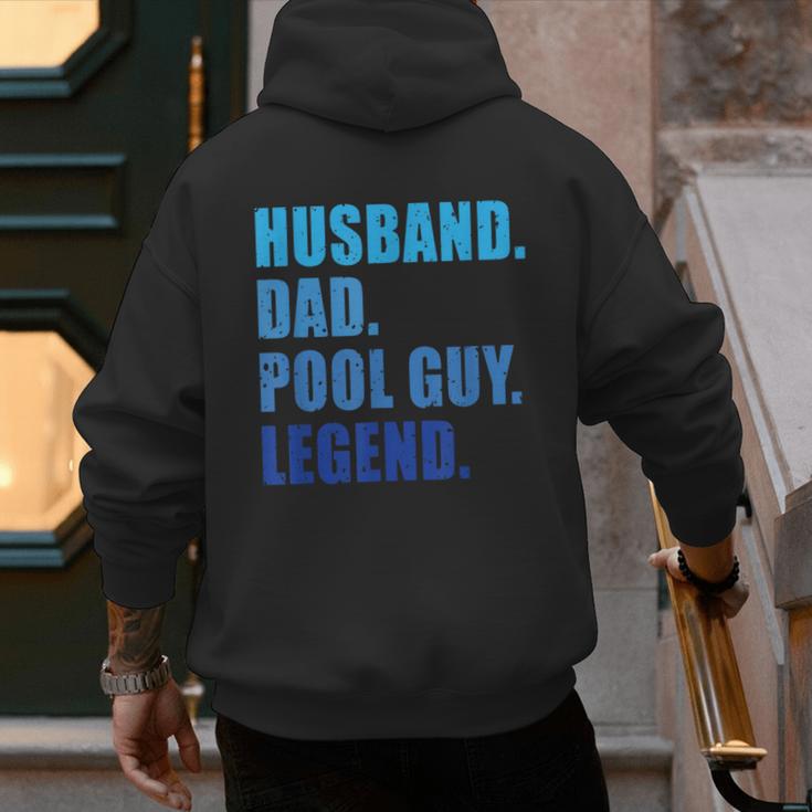 Husband Dad Pool Guy Legend Men Men's Hoodie Back Print Husband Dad Pool Guy Legend Men Men's Hoodie Back Print