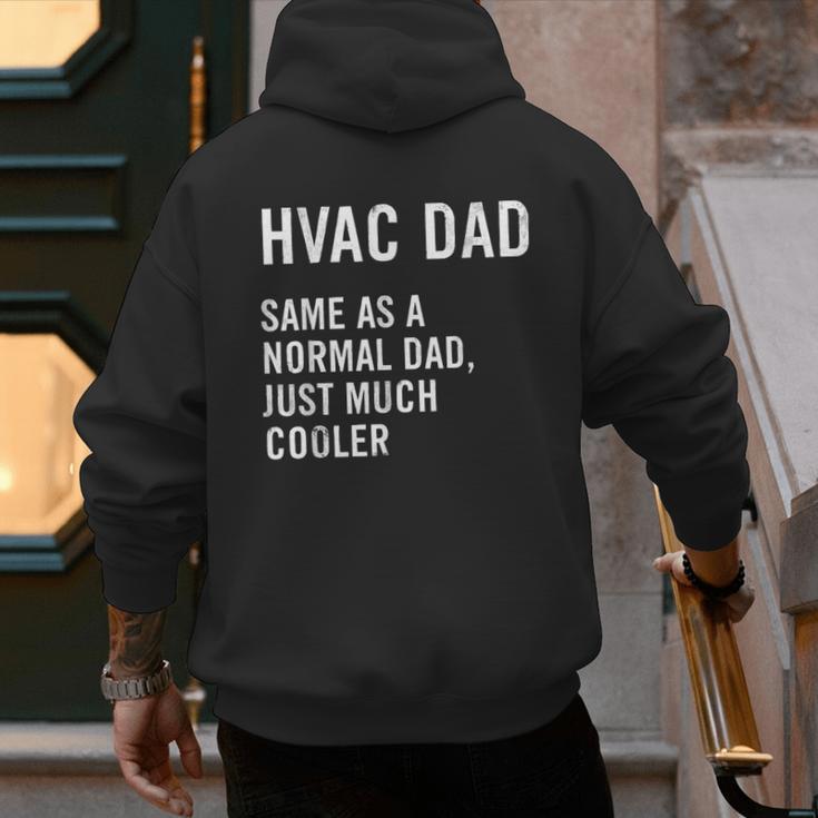 HVAC Dad Definition HVAC Technician Men's Hoodie Back Print