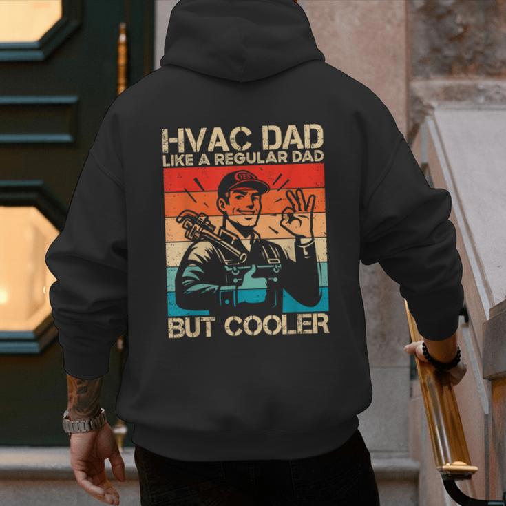 HVAC Dad HVAC Technician Mechanic Repairman Men's Hoodie Back Print