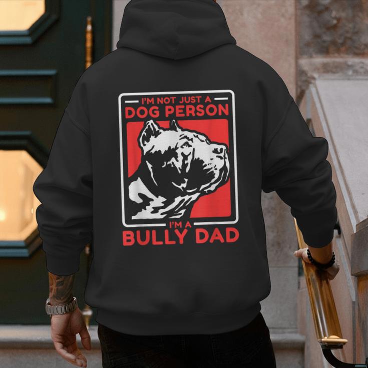 I'm A Bully Dad Dog Owner American Bully Men's Hoodie Back Print