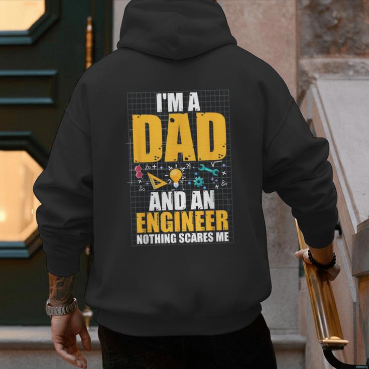 I'm A Dad And Engineer Father Day Engineering Men's Hoodie Back Print