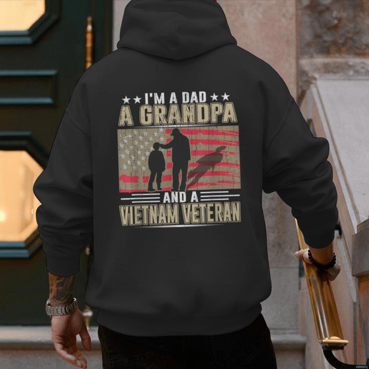 I'm A Dad a Grandpa And a Vietnam Veteran Men's Hoodie Back Print