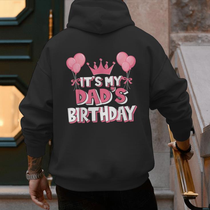 It's My Dad's Birthday Celebration Small Men's Hoodie Back Print It's My Dad's Birthday Celebration Small Men's Hoodie Back Print