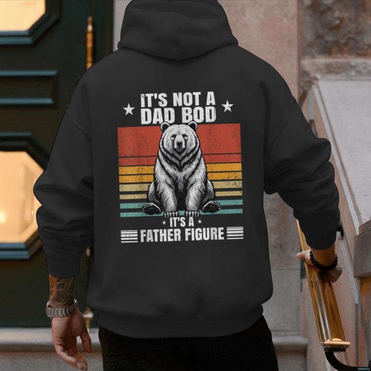It's Not A Dad Bod It's Father Figure Bear Vintage Men's Hoodie Back Print