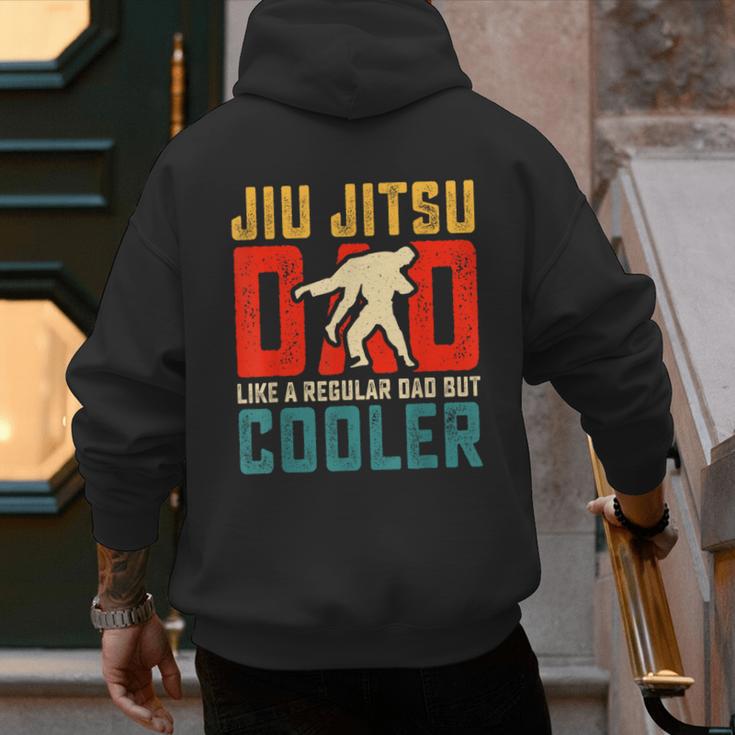 Jiu Jitsu Dad Like A Regular Dad But Cooler Dad Father Men's Hoodie Back Print