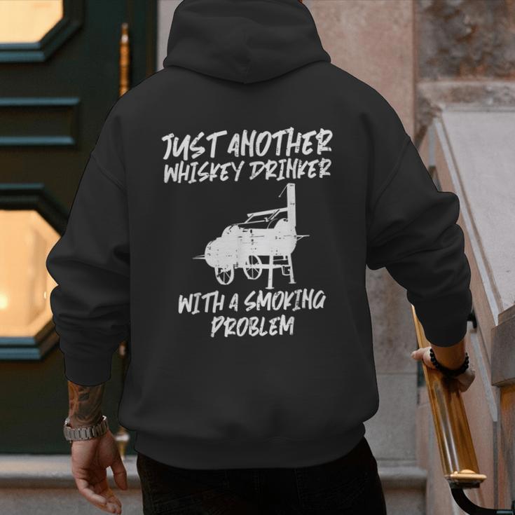 Just Another Bbq Grill Barbecue Meat Grilling Dad Men Men's Hoodie Back Print