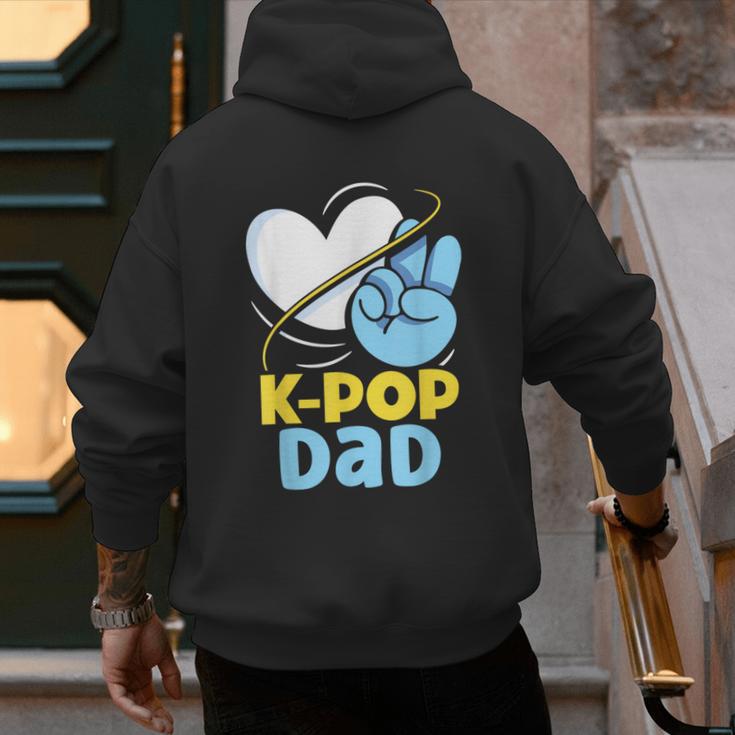 K-POP Dad Korean Lover K-Pop Music Cute Father Daddy Papa Men's Hoodie Back Print
