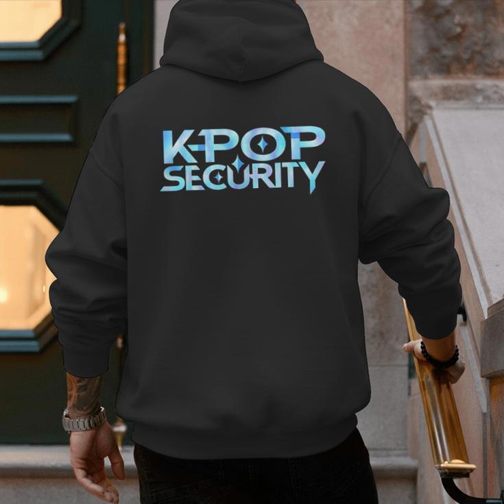 K-Pop Security Mom Dad Kids Birthday Concert Staff Men's Hoodie Back Print
