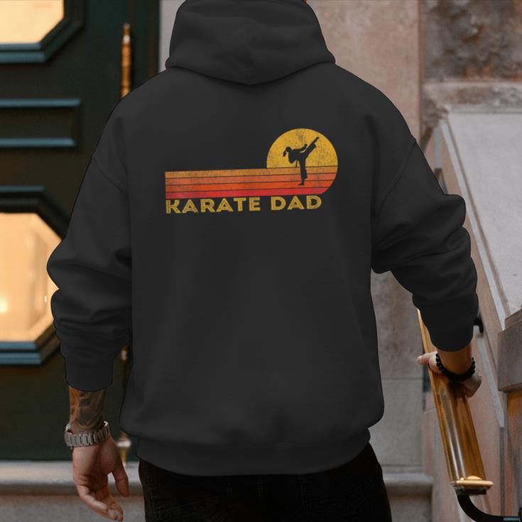 Karate Dad Martial Arts Retro Men's Hoodie Back Print