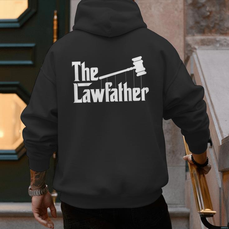 The Lawfather Father's Day Firm Lawyer Daddy Attorney Dad Men's Hoodie Back Print
