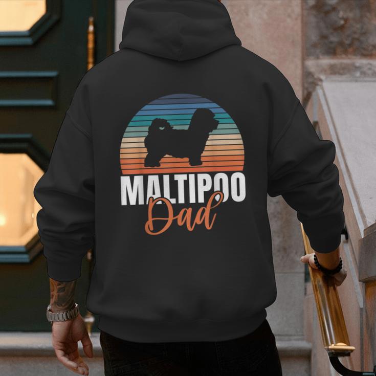 Maltipoo Dad Men's Hoodie Back Print