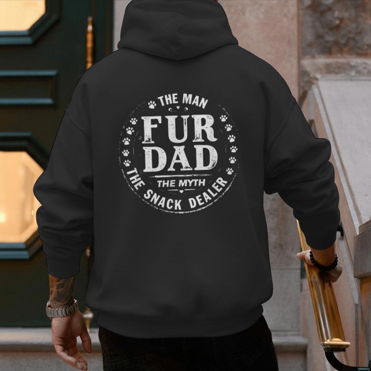 Man Myth Snack Dealer Fur Dad Cat Dog Father 0CTC0M Men's Hoodie Back Print