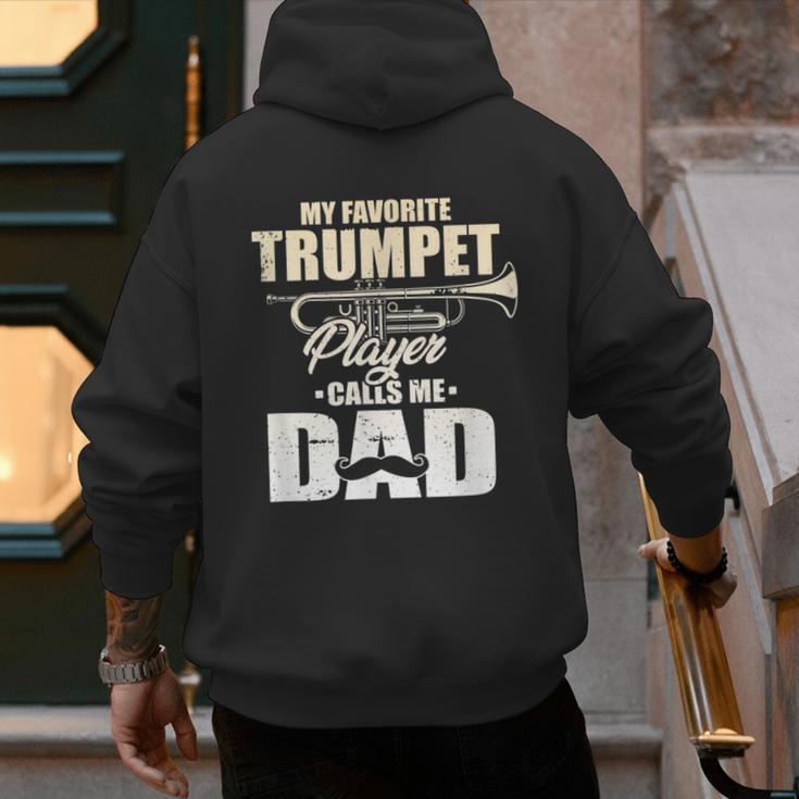 Marching Band Dad My Favorite Trumpet Player Calls Me Dad Men's Hoodie Back Print Marching Band Dad My Favorite Trumpet Player Calls Me Dad Men's Hoodie Back Print