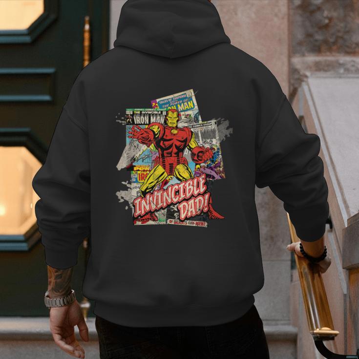 Marvel Iron Man Invincible Dad Father's Day Comic Retro Men's Hoodie Back Print