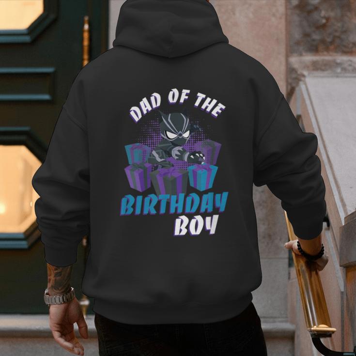 Marvel Panther Family Party Dad Of The Birthday Boy Men's Hoodie Back Print