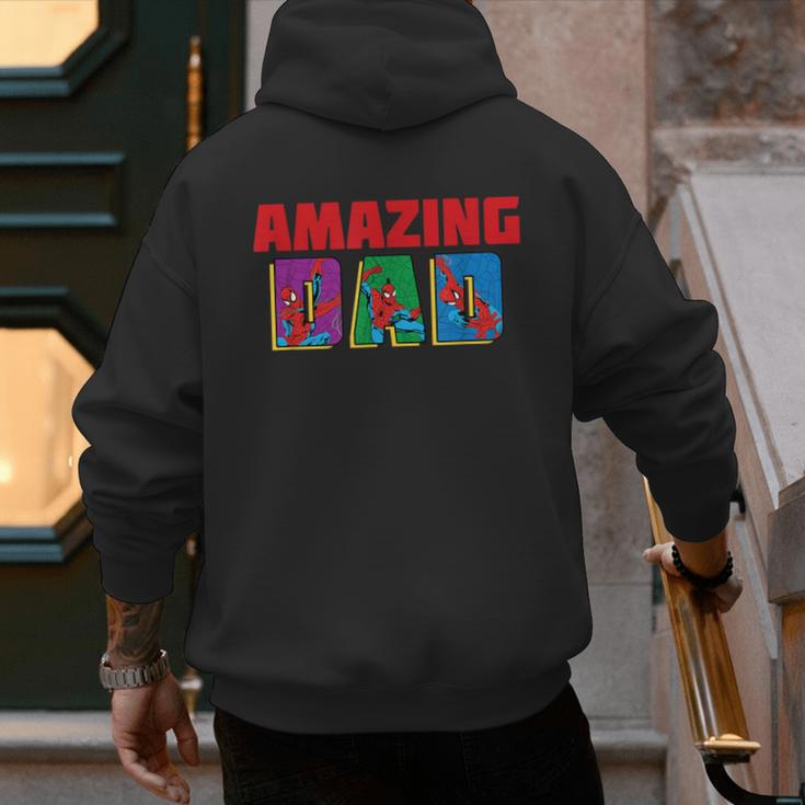 Marvel Spider-Man Amazing Dad Birthday Father’s Day Men's Hoodie Back Print