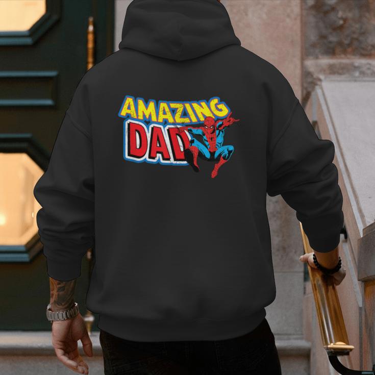 Marvel Spider-Man Amazing Dad Comic Book Father's Day Men's Hoodie Back Print