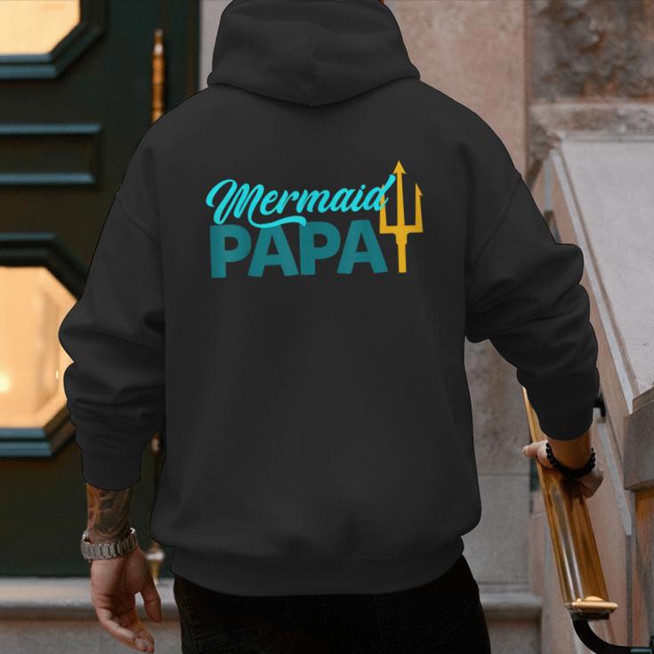 Mermaid Dad Mermaid Papa Grandpa Security Party Small Men's Hoodie Back Print Mermaid Dad Mermaid Papa Grandpa Security Party Small Men's Hoodie Back Print