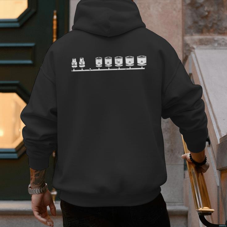 Missing 10mm Socket Car Auto Mechanic Garage Men Dad Men's Hoodie Back Print Missing 10mm Socket Car Auto Mechanic Garage Men Dad Men's Hoodie Back Print