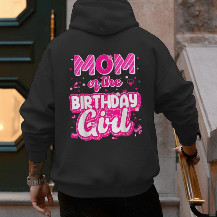 Mom And Dad Birthday Girl Family Matching Party Decorations Men's Hoodie Back Print