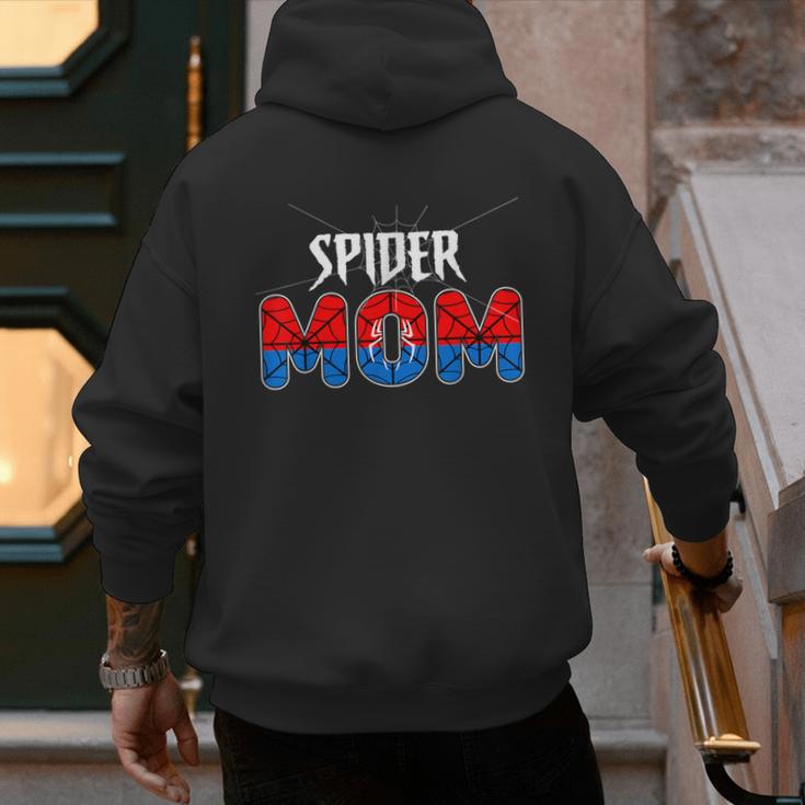 Mom And Dad Spider Family Matching Birthday Halloween Men's Hoodie Back Print