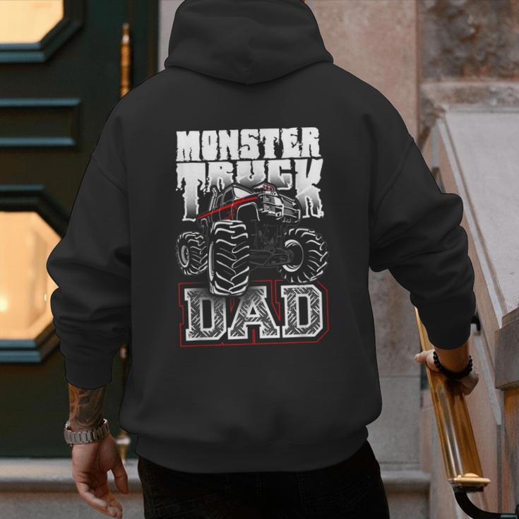 Monster Truck Dad Tshirt Men's Hoodie Back Print