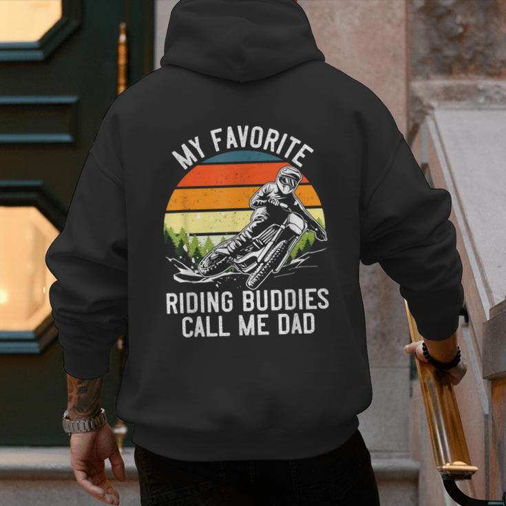 Motorcycle Dad Dirt Bike Shirt Motocross Riding Buddies Men's Hoodie Back Print Motorcycle Dad Dirt Bike Shirt Motocross Riding Buddies Men's Hoodie Back Print