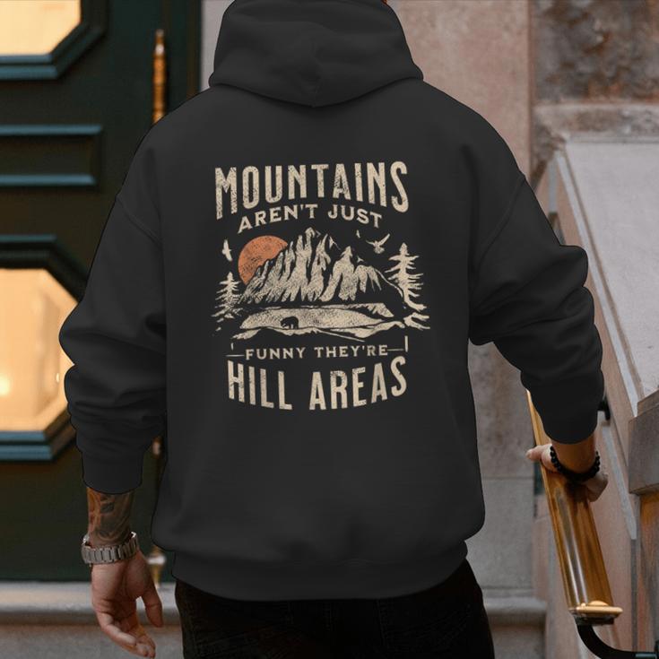Mountains Aren't They'Re Hill Areas Dad Joke Word Pun Men's Hoodie Back Print Mountains Aren't They'Re Hill Areas Dad Joke Word Pun Men's Hoodie Back Print