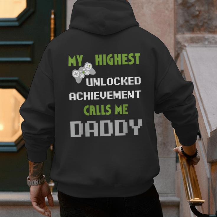 Nerdy Father Day Gamer Dad Daddy Men Love Video Gaming Men's Hoodie Back Print Nerdy Father Day Gamer Dad Daddy Men Love Video Gaming Men's Hoodie Back Print