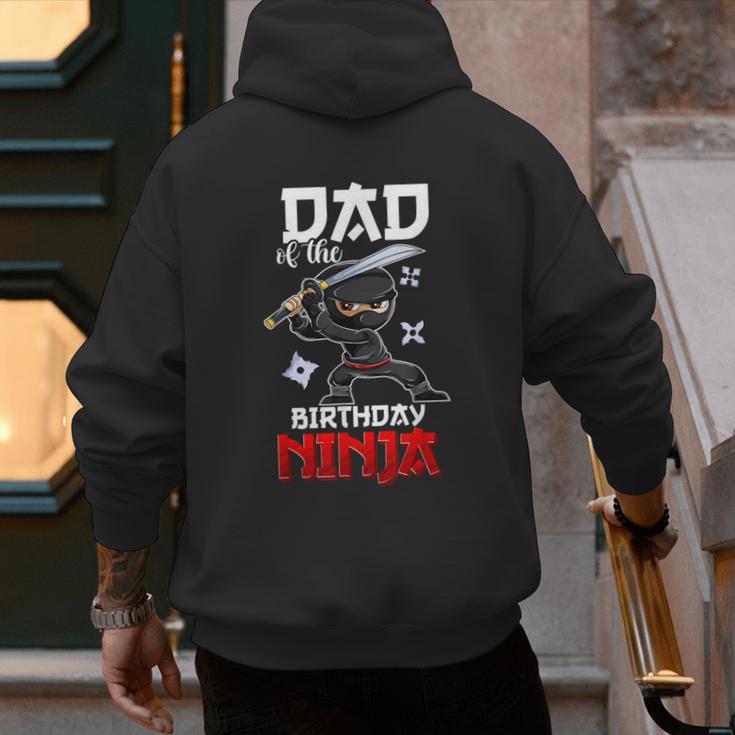 Ninja Favor Shirt For Men Dad Of The Birthday Boy Men's Hoodie Back Print