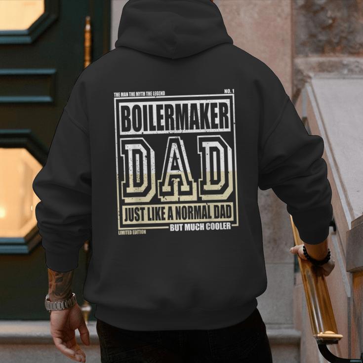 Like A Normal Dad Father Boilermaker Men's Hoodie Back Print