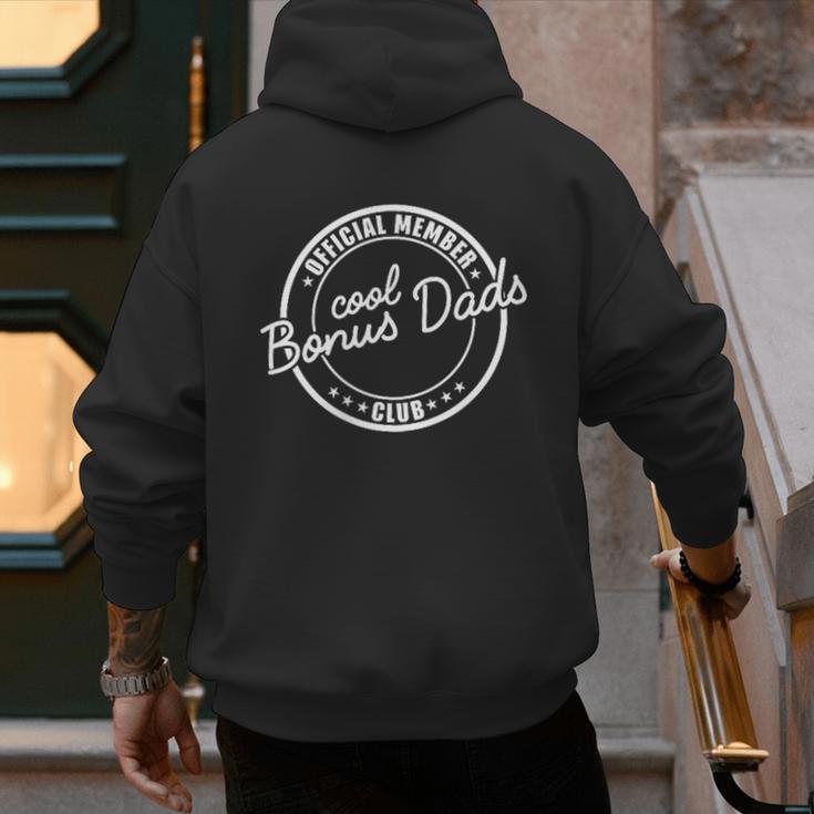 Official Member Cool Bonus Dads Club Dad Father's Day Men's Hoodie Back Print